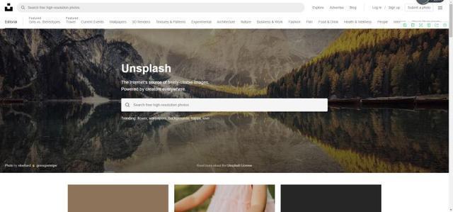 Unsplash：国外免费高清图片素材下载网站