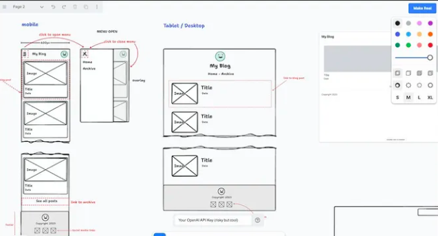 tldraw发布病毒式应用 使用GPT-V自动生成网页代码