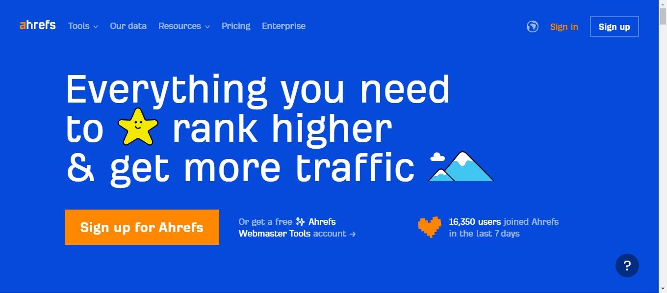 Ahrefs：网站外链和SEO分析工具站