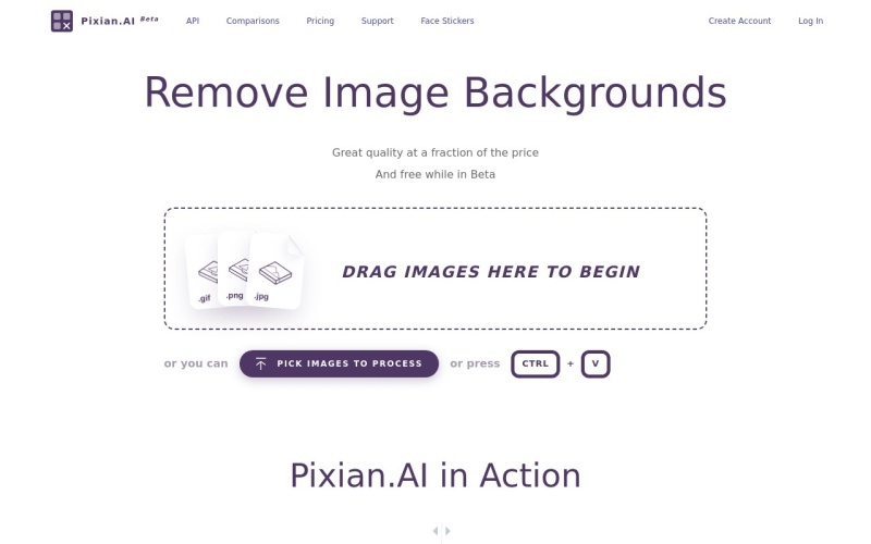 Pixian.AI：基于人工智能的AI在线抠图工具