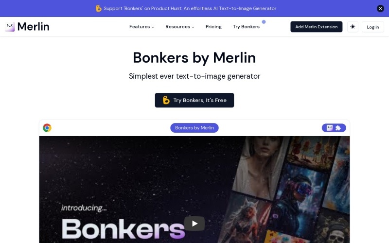 Bonkers：免费在线AI图片生成工具