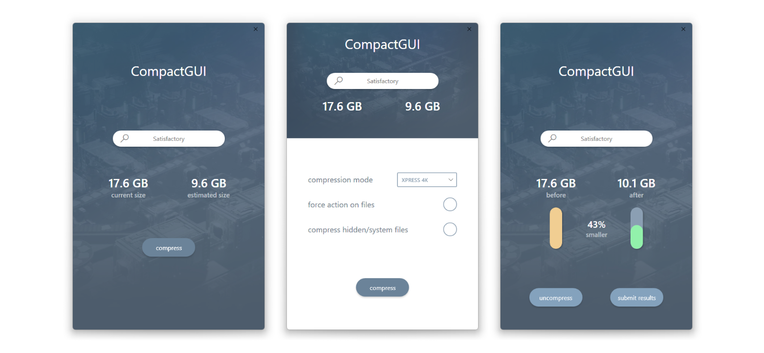 CompactGUI(文件压缩工具)