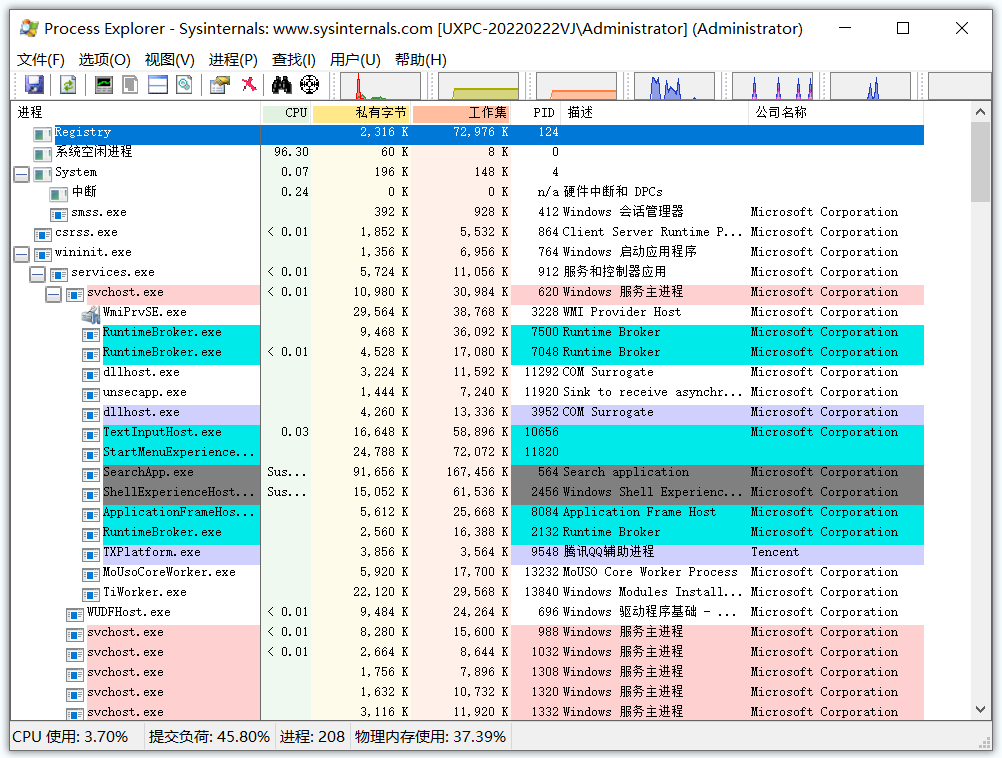 Process Explorer(系统进程管理工具)