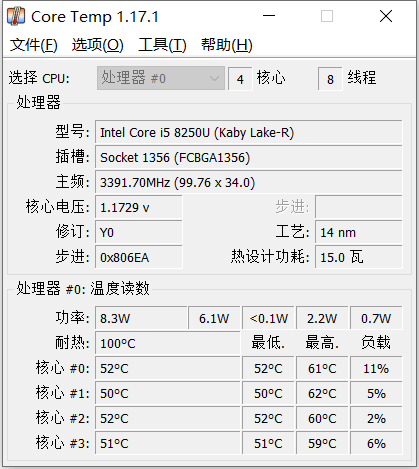 Core Temp(CPU温度检测软件)