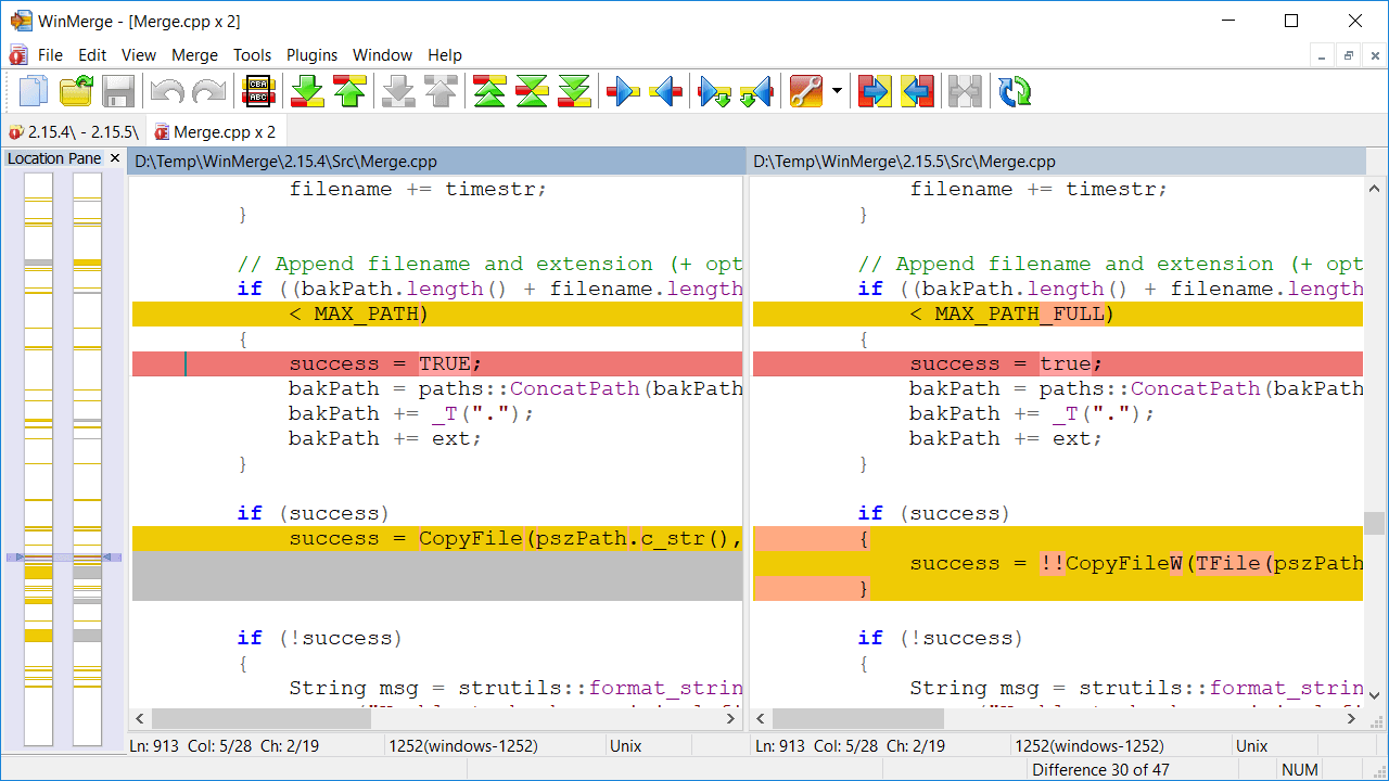 WinMerge(免费文件比较工具)