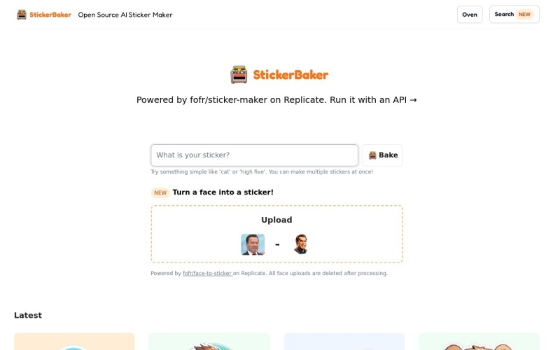 StickerBaker：AI开源个性化卡通贴纸制作工具