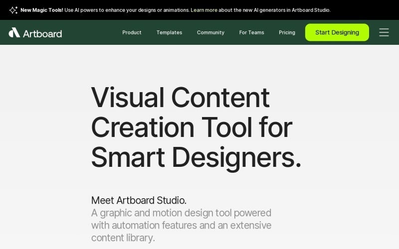 Artboard Studio：功能强大的在线设计工具