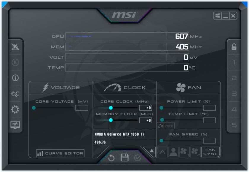 MSI Afterburner(微星显卡超频软件)