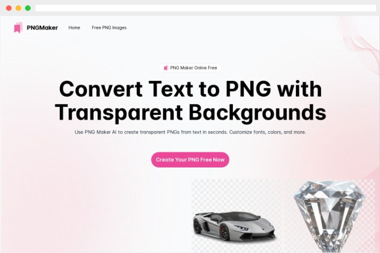 PngMaker：AI驱动的免费在线透明PNG图片制作生成工具