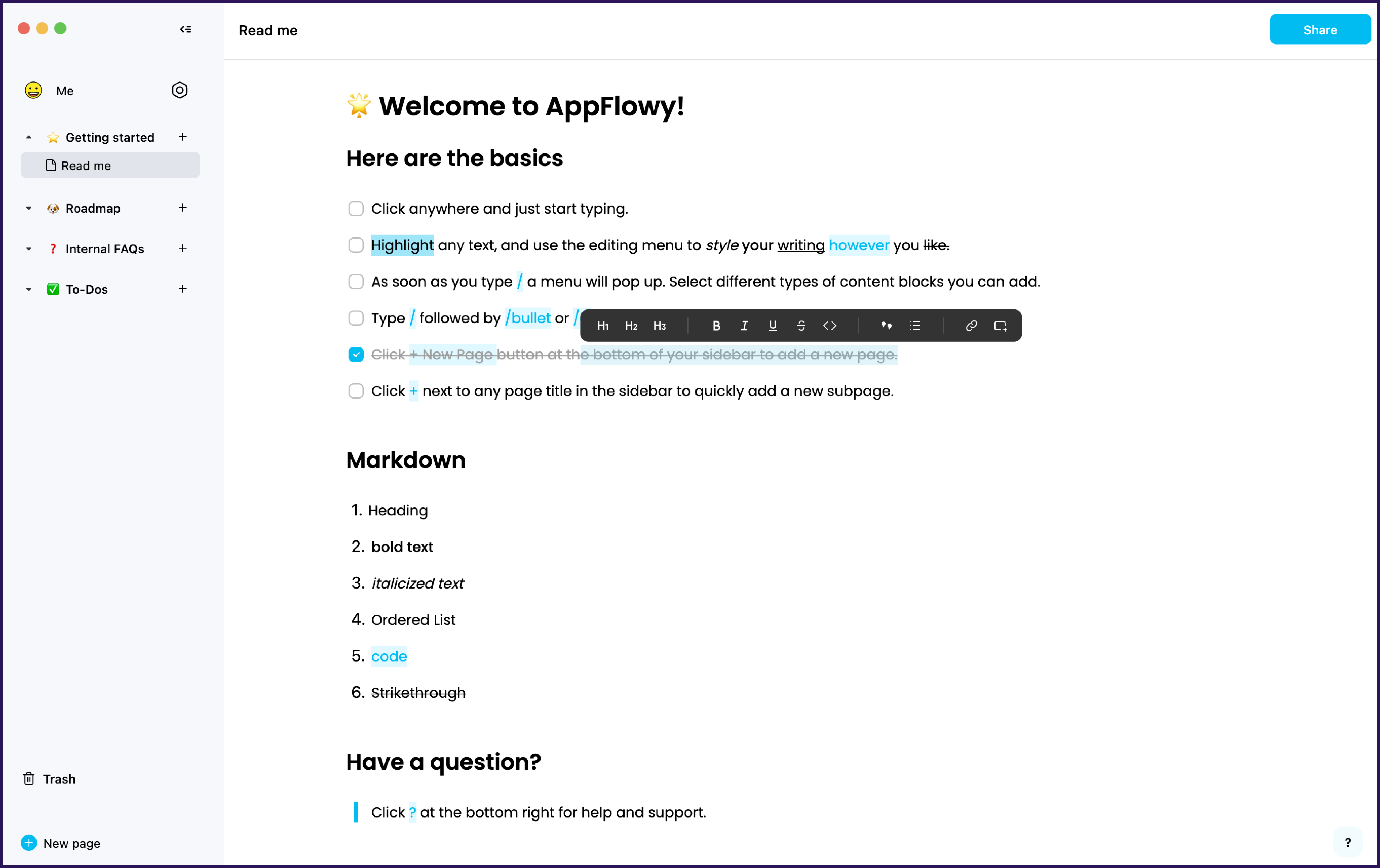 AppFlowy(开源免费的笔记软件)