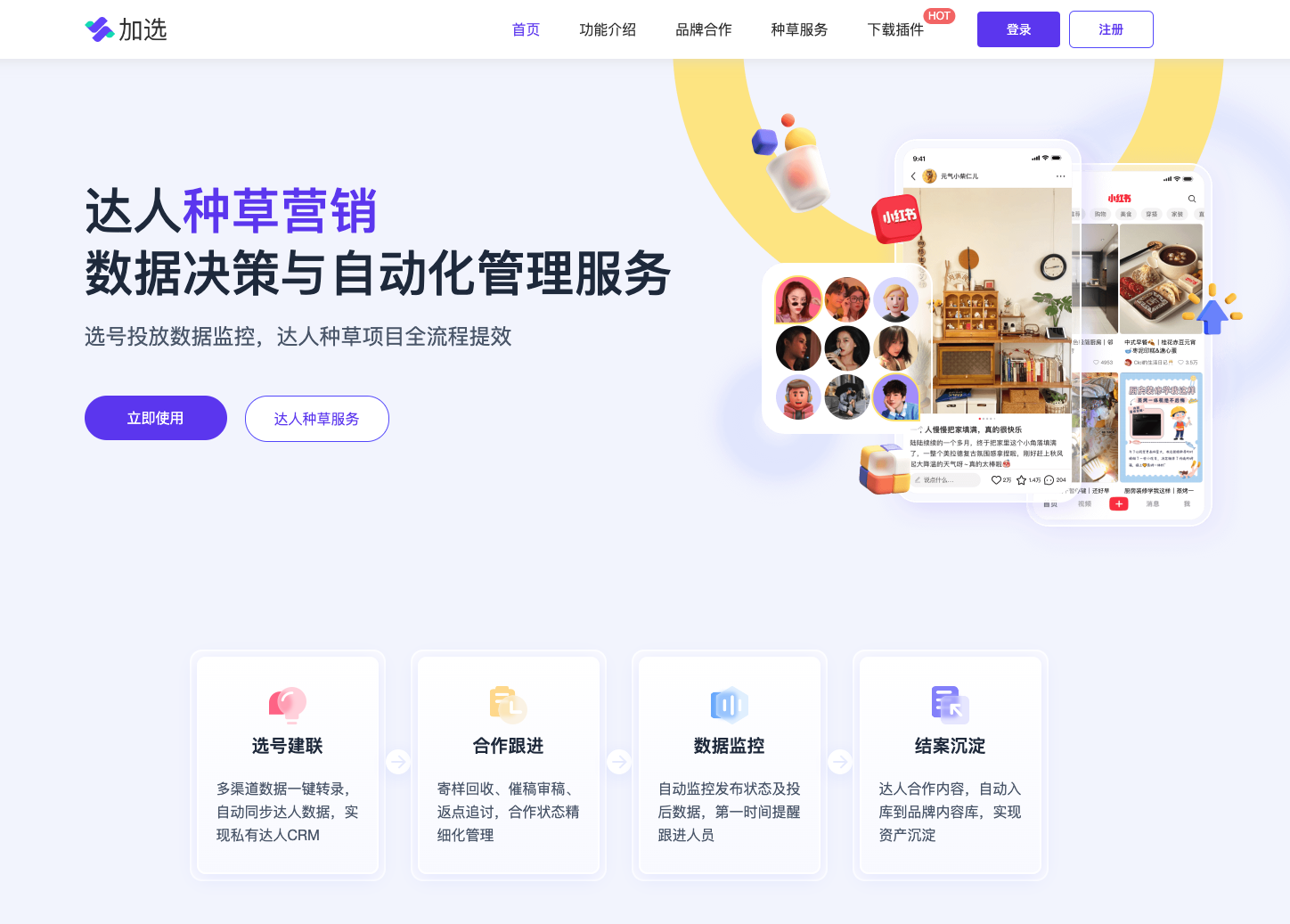 加选：高效的小红书、抖音达人种草营销管理及数据监控分析平台