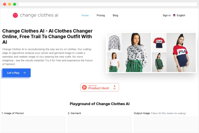 Change Clothes AI：基于人工智能的在线AI换装及试衣工具