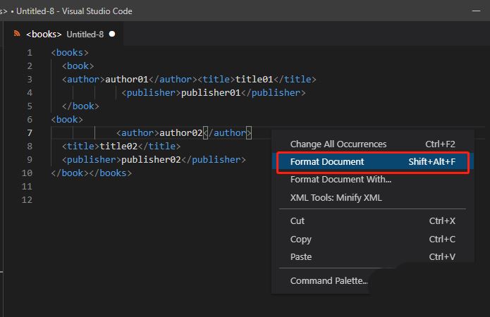 VSCode实现XML格式化图文教程详解