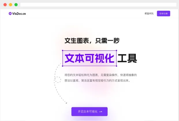 VisDoc：基于自然语言处理(NLP)技术的AI文生图表工具